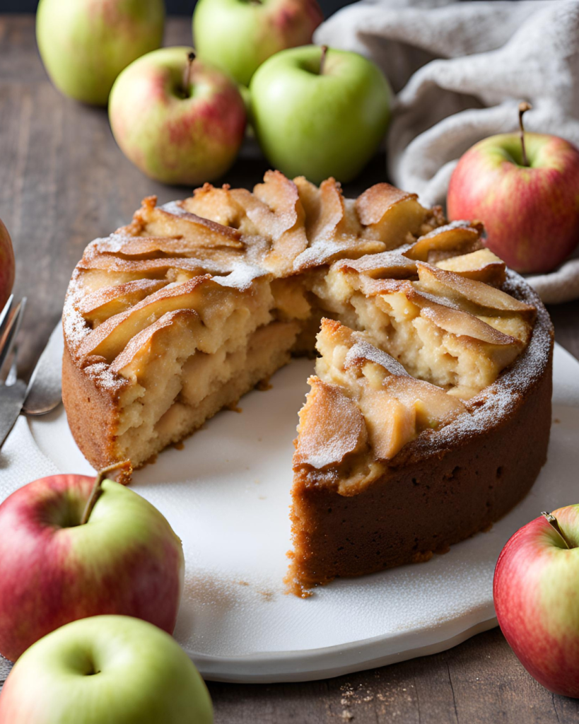 Torta di mele light